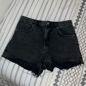 Black Denim Shorts